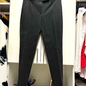 Slim black and white pants